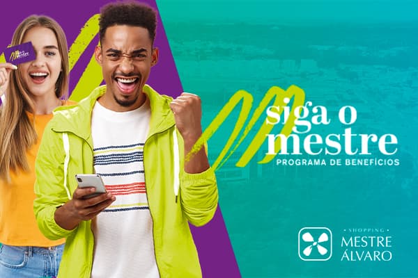 Programa Siga o Mestre - Acumule pontos e ganhe estacionamento grátis no Shopping Mestre Álvaro
