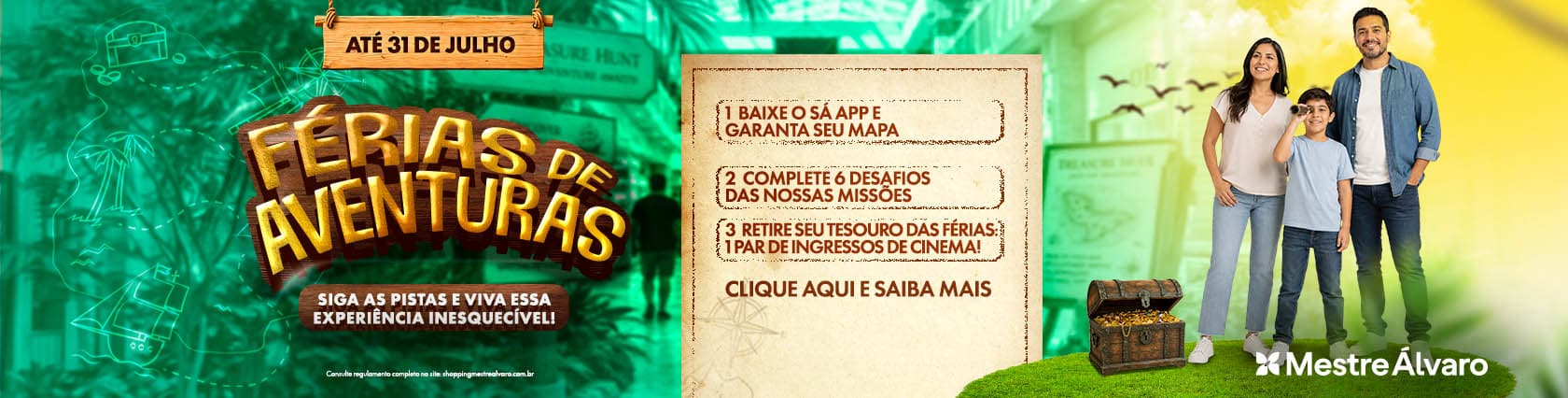 Imagem de banner da novidade FÉRIAS DE AVENTURA