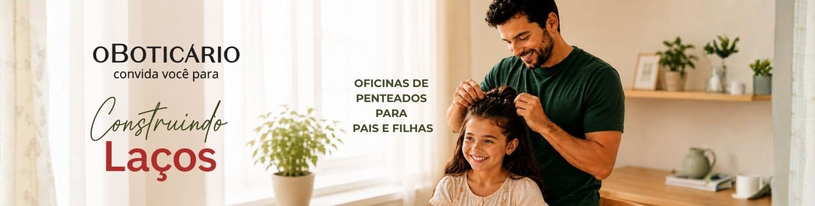 Imagem de banner da novidade Oficina de Penteados - O Boticário